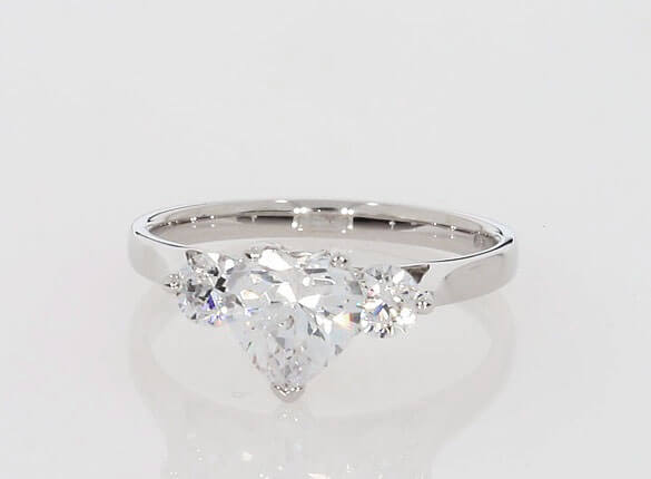 Roma Heart Trilogy Engagement Ring