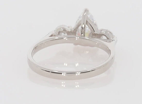 Roma Pear Trilogy Engagement Ring
