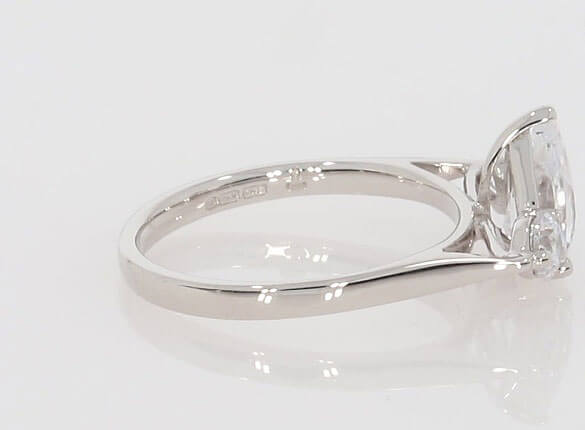 Roma Pear Trilogy Engagement Ring