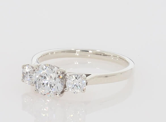 Roma Round Trilogy Engagement Ring