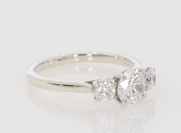 Roma Round Trilogy Engagement Ring