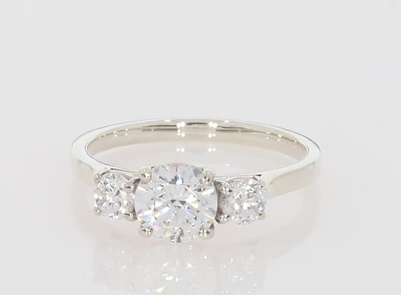 Roma Round Trilogy Engagement Ring