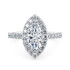Medici Marquise Halo Engagement Ring