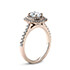 Empress Oval Diamond Halo Engagement Ring