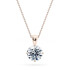 North Star Round Diamond Necklace