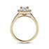 Zelda Emerald Diamond Halo Engagement Ring