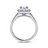Zelda Emerald Diamond Halo Engagement Ring