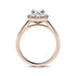 Zelda Emerald Diamond Halo Engagement Ring