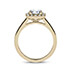 Zelda Asscher Cut Halo Diamond Engagement Ring