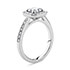 Zelda Asscher Cut Halo Diamond Engagement Ring