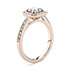 Zelda Asscher Diamond Halo Engagement Ring