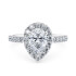 Medici Pear Diamond Hale Engagement Ring