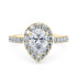 Medici Pear Diamond Hale Engagement Ring