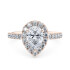 Medici Pear Diamond Hale Engagement Ring