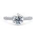 1477 Vintage Round Diamond Band Engagement Ring