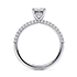 Muse Oval Diamond Band Engagement Ring