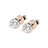 Luna Diamond Stud Earrings Rose Gold