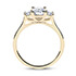 Roma emerald trilogy diamond engagement ring