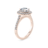 Empress diamond halo engagement ring