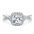 Bellatrix diamond halo engagement ring