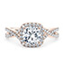 Bellatrix diamond halo engagement ring