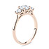 Roma round diamond trilogy engagement ring