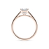 Aurora diamond band engagement ring