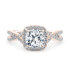 Bellatrix cushion diamond halo engagement ring
