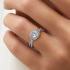 Bellatrix cushion diamond halo engagement ring