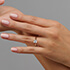 contour cushion diamond engagement ring
