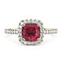 Aphrodite Cushion YG Ruby