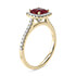 Aphrodite Cushion YG Ruby