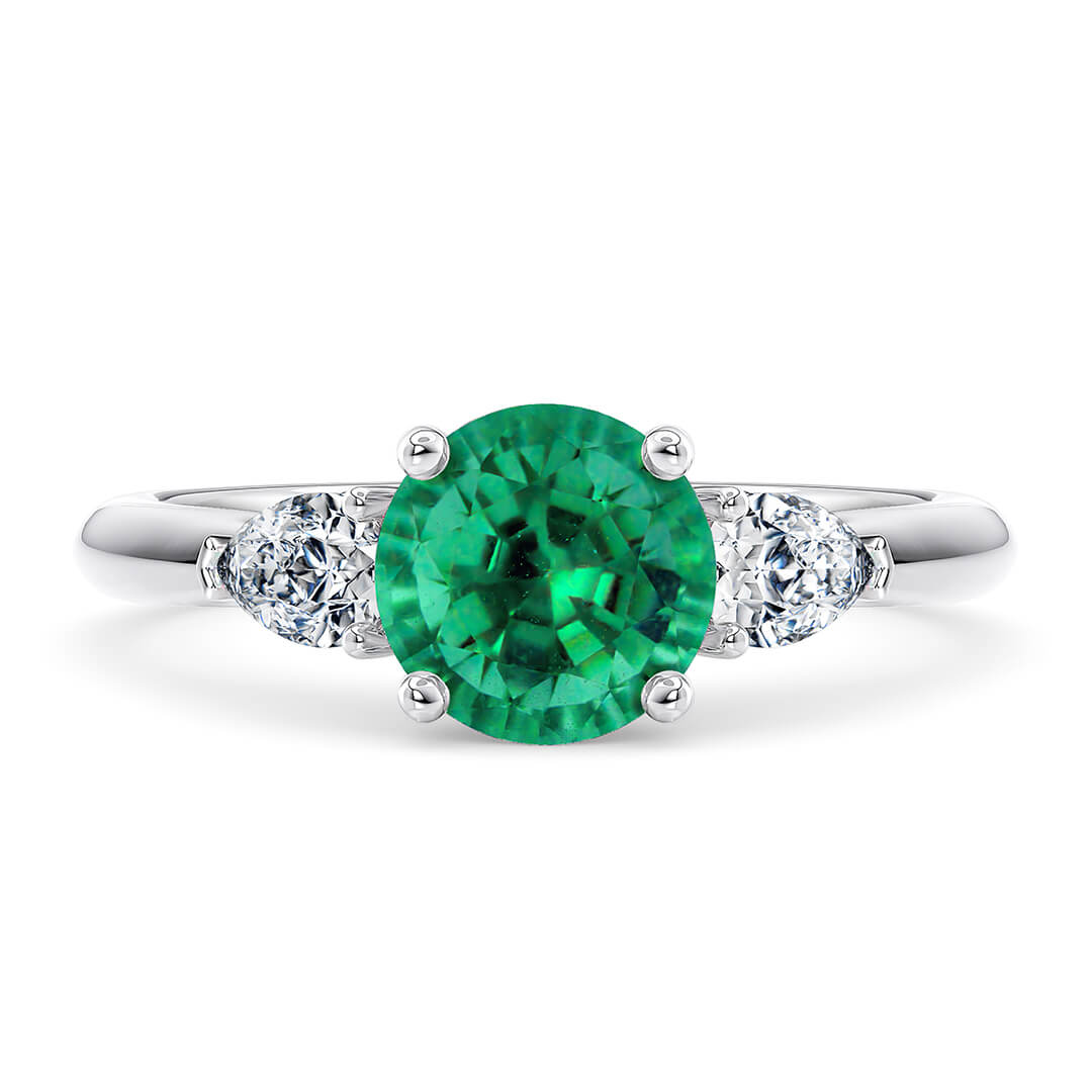 Engagement Ring in Platinum (950) with Round 1.79ct N/A Gemstone diamond