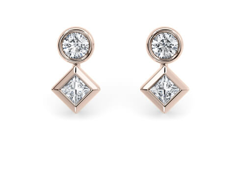 Princess Stud in Ouro rosa