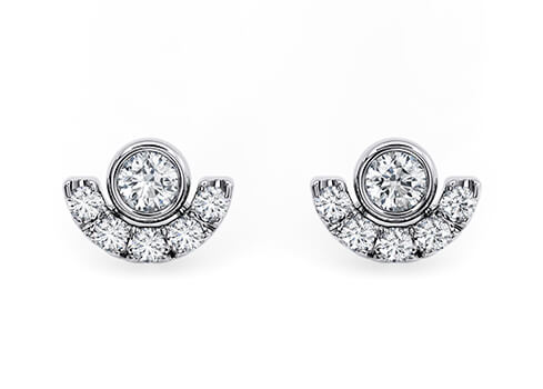 Circlet Stud in 白金.