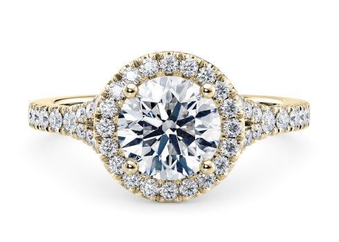 Battersea in Gult guld (9k) set with a Rund cut diamant.