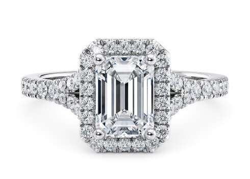 Battersea in Hvidguld set with a Octagon cut diamant.