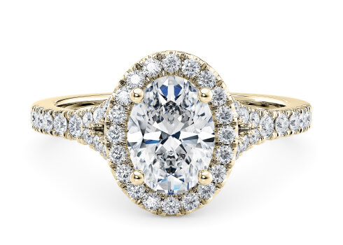 Battersea in Guld set with a Oval cut diamant.
