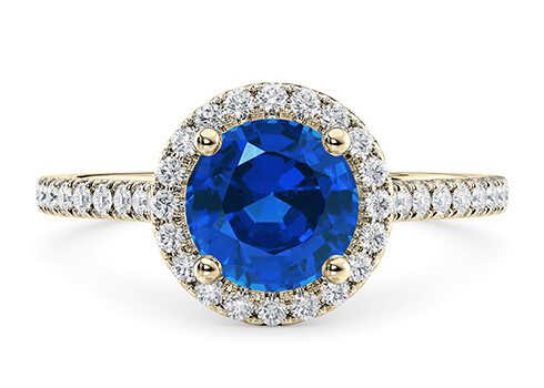 Aphrodite in 黄金（9K） set with a 圆形 cut 钻石.