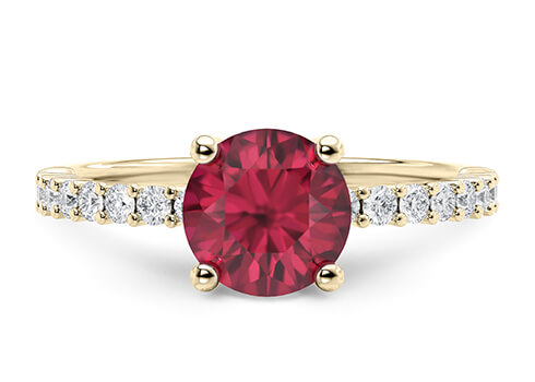 Duchess in Guld set with a Rund cut diamant.