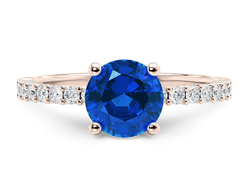 Duchess in Roségold set with a Brillant cut diamant.