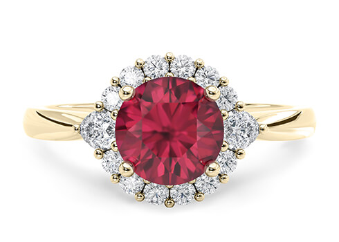 Hampstead in Guld set with a Rund cut diamant.