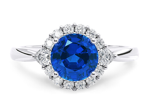 Hampstead in Fehér arany (9k) set with a Kerek cut gyémánt.