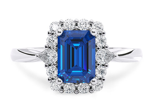 Hampstead in Hvidguld set with a Rektangel cut diamant.