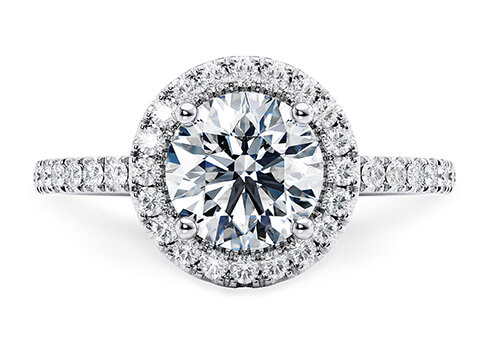 Isabella in Platinum set with a Kulaté cut diamant.