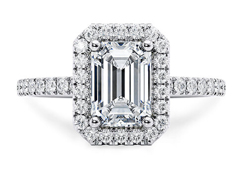Isabella in Hvidguld (9k) set with a Octagon cut diamant.