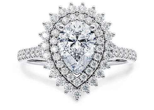 Berkeley in Weißgold (9k) set with a Tropfen cut diamant.