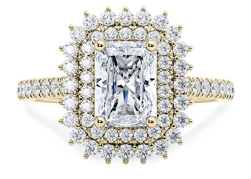 Berkeley in Gult guld (9k) set with a Radiant cut diamant.