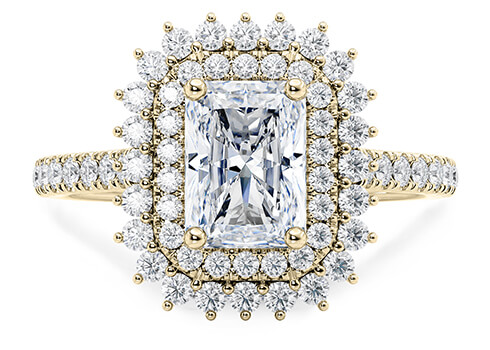Berkeley in Guld set with a Radiant cut diamant.