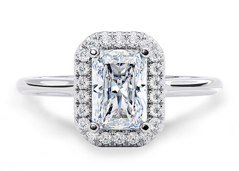 Rossetti in Weißgold set with a Radiant cut diamant.